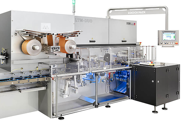 Gesamtansicht der Verpackungsanlage LTM-DUO
