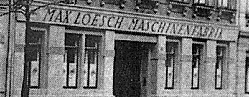 Fondation des machines spéciales Max Loesch Photo d'archive du premier site de LoeschPack