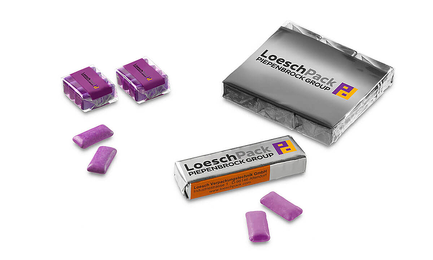 Kaugummi Dragees Verpackung Kaugummi Dragees Verpackung in verschiedenen Arten, einzeln und zusammen