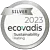 Logo des Sustainability rating ecovadis 2023 silver