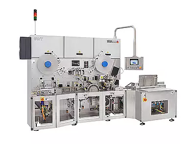 Fold wrapping machine GWT from Loeschpack side general view fold wrapping machine GWT from Loeschpack