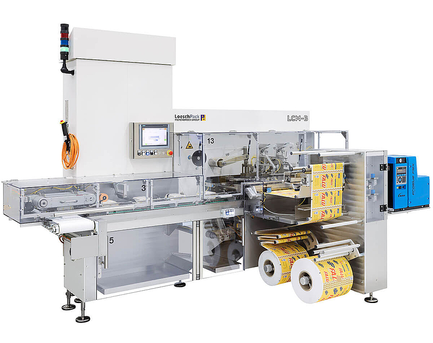 Automatische Zellophanverpackungsmaschine LCM-B von LoeschPack